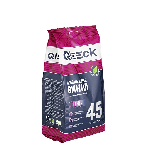Клей обойный Qleeсk виниловый в пакете 200гр / 50