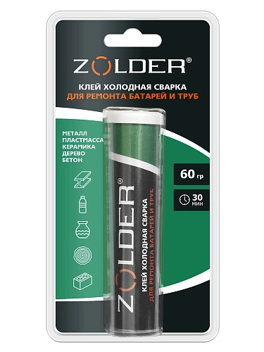 Клей Холодная сварка Zolder для ремонта батарей и труб 60 гр /24