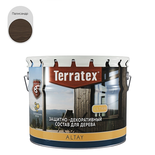 Деревозащитный декоративный состав Terratex ALTAY ULTRA палисандр 2,25 кг / 2,7 л / 4