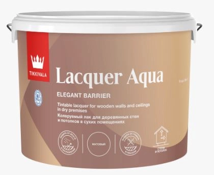 Лак интерьерный Tikkurila EURO LACQUER AQUA п/глян 2,7 л / 1