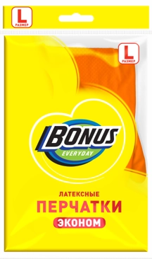 Перчатки латекcные BONUS Эконом L/30