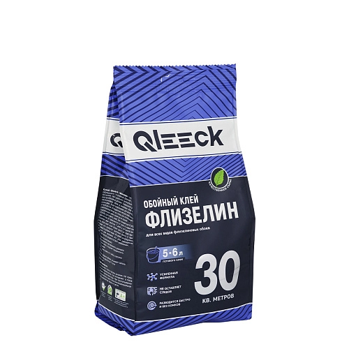 Клей обойный Qleeсk флизелиновый в пакете 200гр / 50
