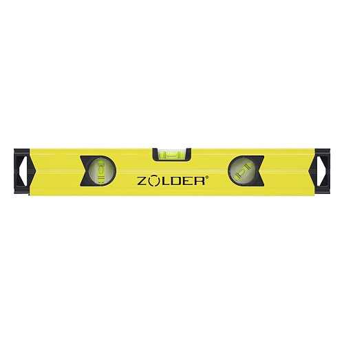 Алюминиевый магнитный уровень Zolder 345138 40 см с 3 глазками и 1 зеркальным /40