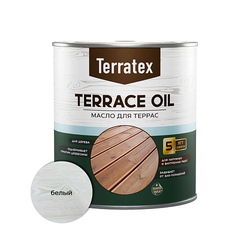 Масло для террас Terratex белый 2,2 л / 3