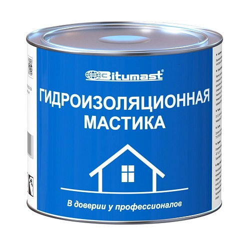 Мастика гидроизоляционная Bitumast 2 л /6