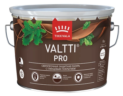 АнтисептикTikkurila VALTTI PRO орех с глян. покрытием 0,9 л / 6