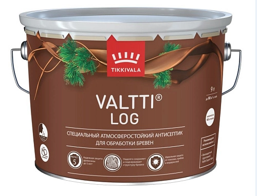 Антисептик для дерева Tikkurila VALTTI LOG EC 9 л / 1