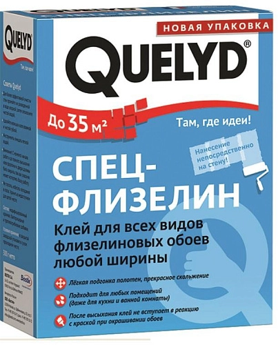 Клей обойный QUELYD Спец-флизелин 0,3 кг / 24