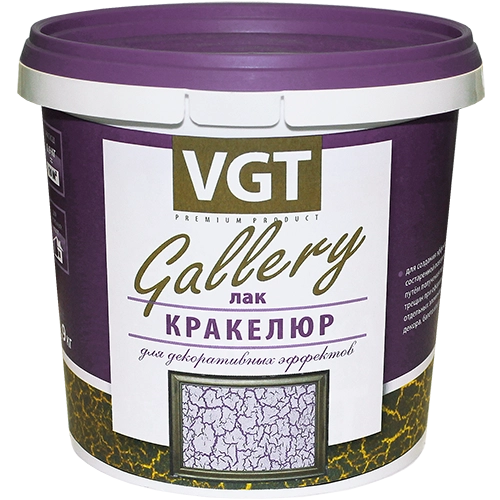 Лак кракелюр для декоративных покрытий ВГТ Gallery 0,9 кг / 6