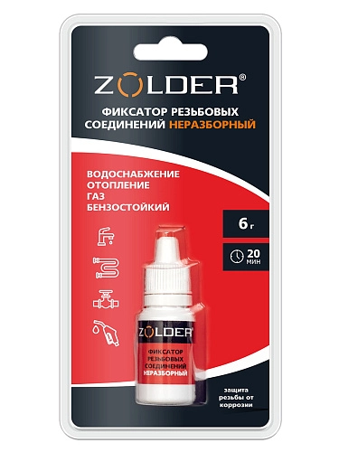 Фиксатор резьбовых соединений Zolder неразборный 6 гр / 30