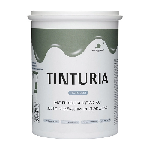 Краска для мебели и декора Tinturia фисташковый мусс 1,3 кг/ 6