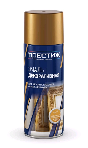 Эмаль декоративная Престиж ХРОМ металлик аэроз 425 мл / 12