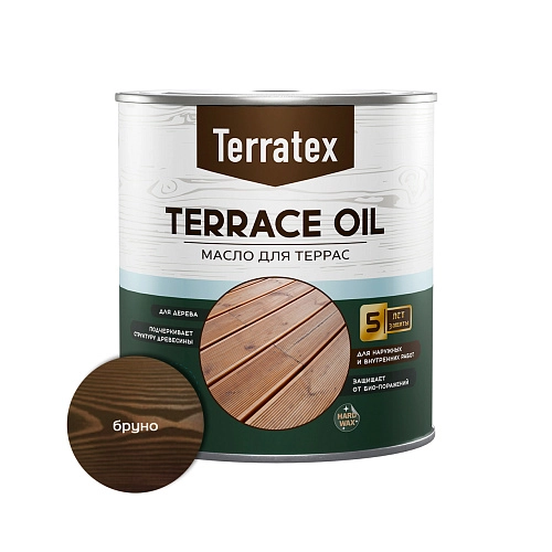Масло для террас Terratex бруно 2,2 л / 3