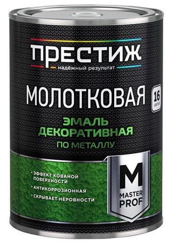 Эмаль молотковая ПРЕСТИЖ золотистая 0,4 л / 28