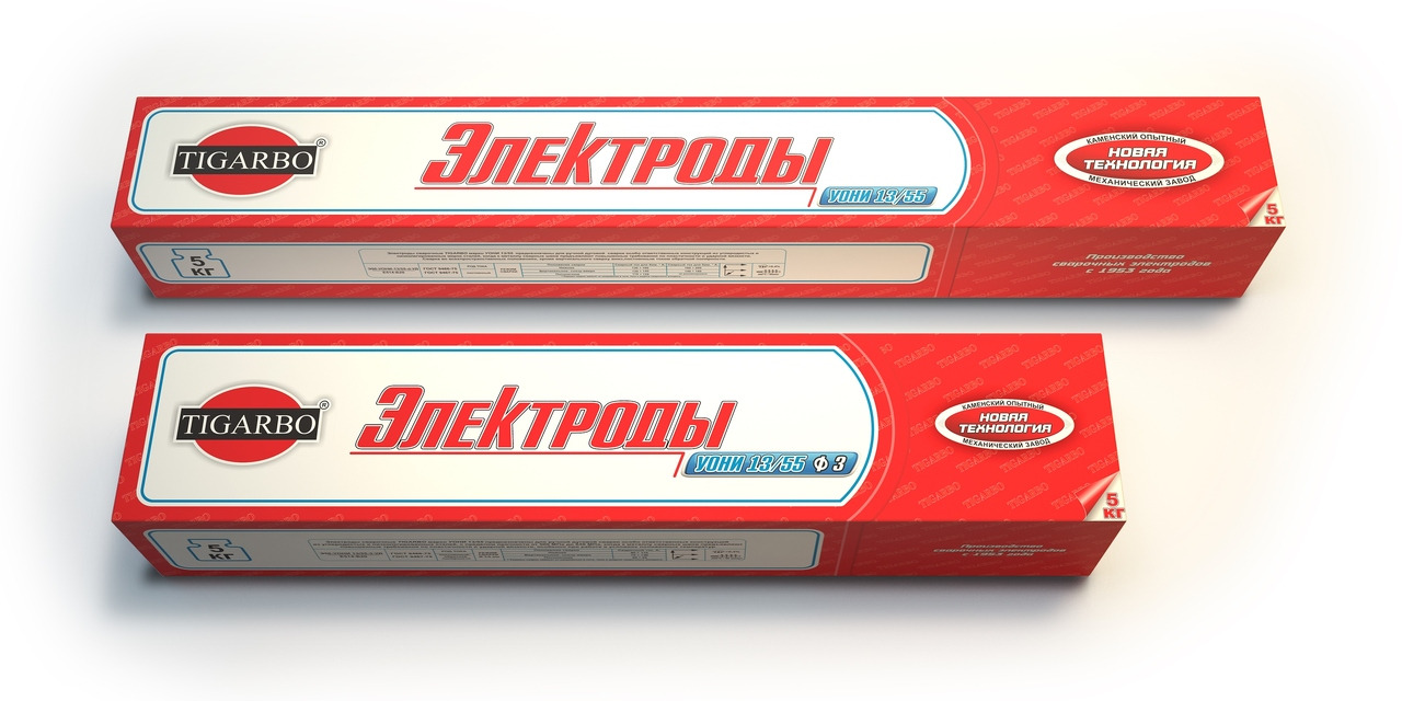 Электроды сварочные УОНИ 13/55 4.0 мм (5кг) Tigarbo / ТЭ-554050034