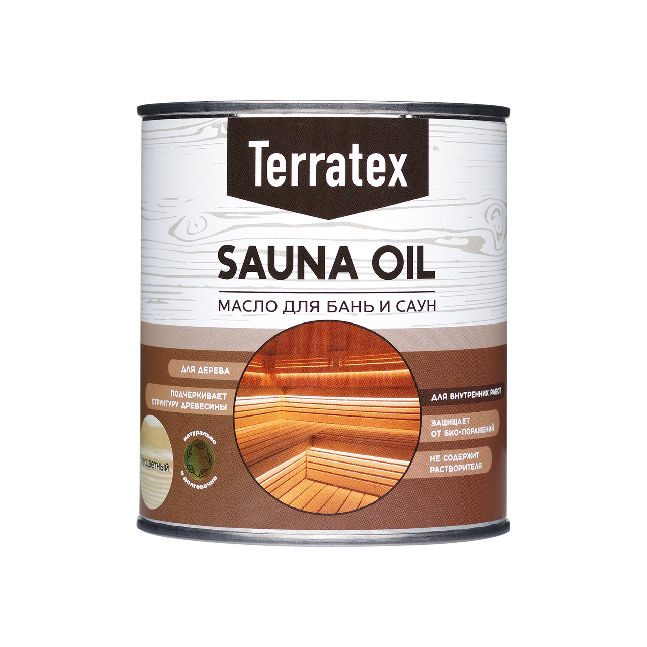 Масло для бань и саун Terratex бесцветное 0,75л / 8