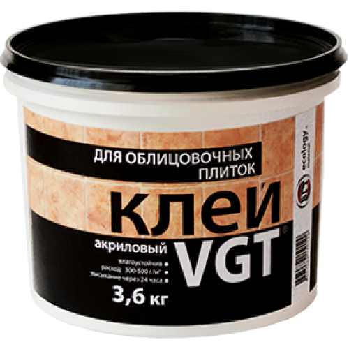 Клей для облицовочных плиток ВГТ акриловый 1,7 кг / 6