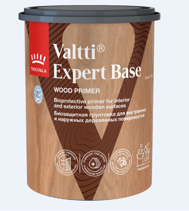 Грунтовка под антисептик Tikkurila Valtti Expert Base 0,9 л / 6