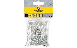 Заклепки вытяжные 4.0 х 16 мм алюминиевые (50 шт) Topex 43E404 / 150