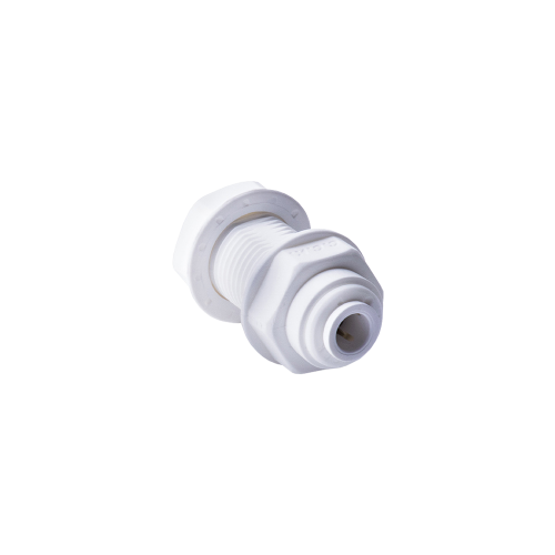 Фитинг выходной QF 1/4" - 1/4" белый