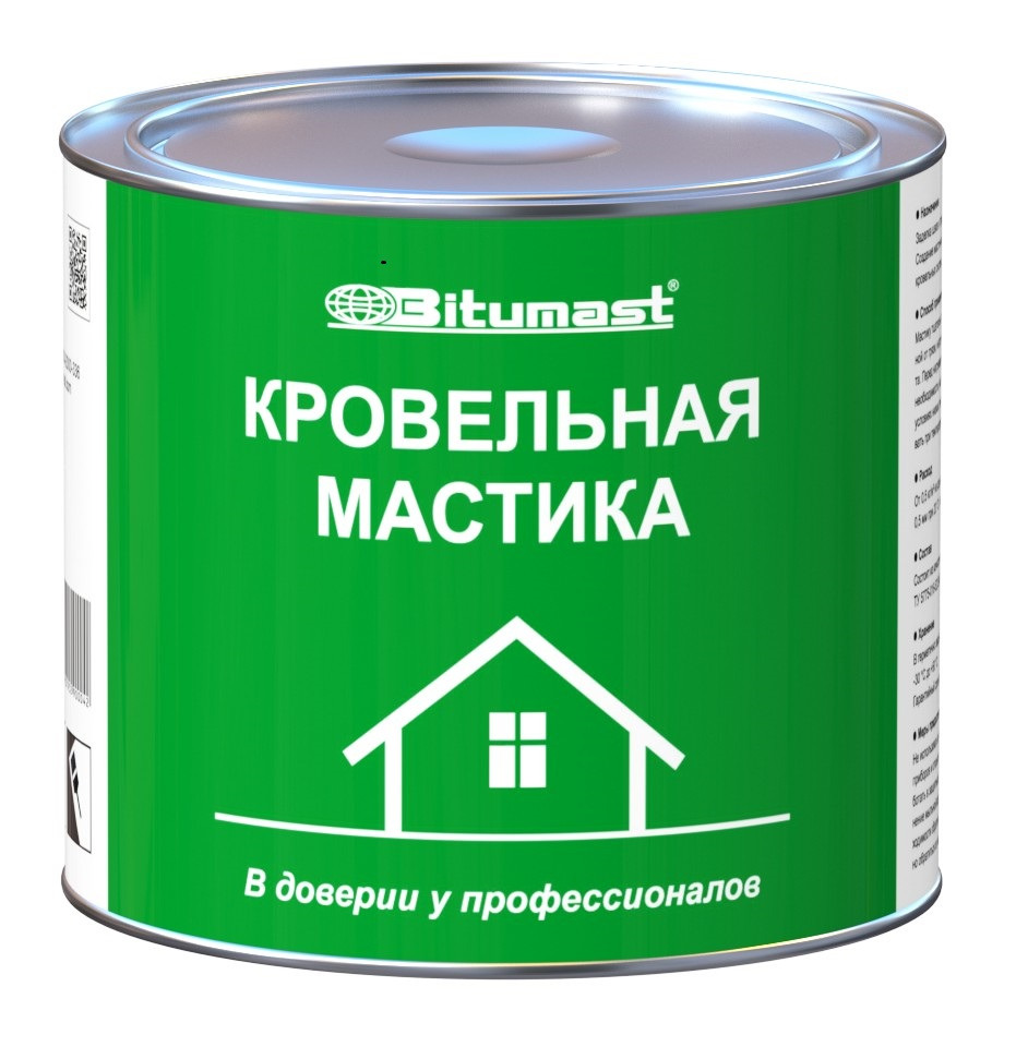 Мастика кровельная Bitumast 2 л / 6