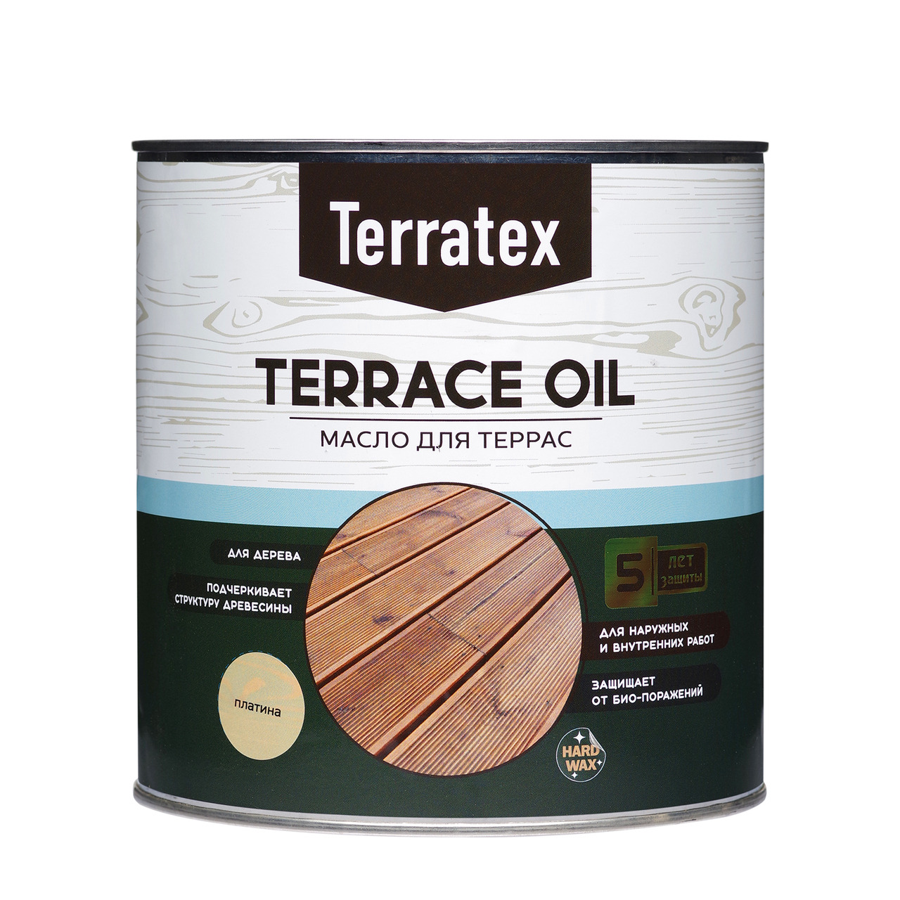 Масло для террас Terratex белый 2,2 л / 3