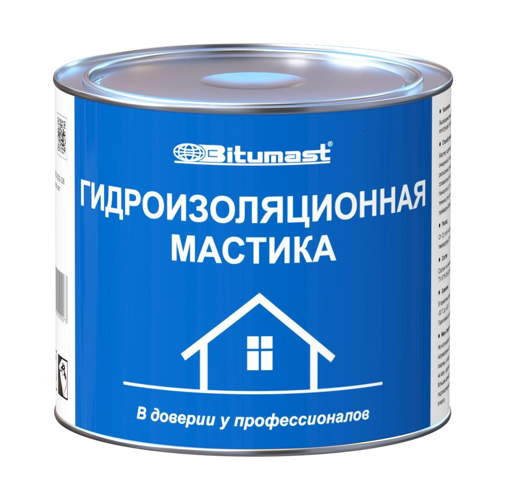 Мастика гидроизоляционная Bitumast 2 л /6