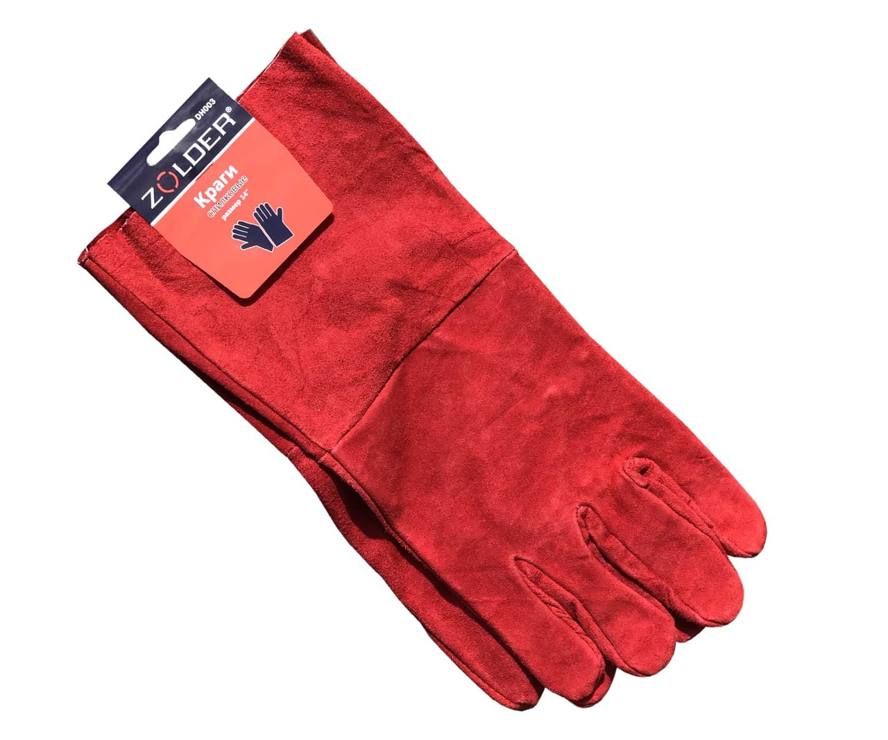 Краги Zolder DH003 размер 14" спилковые, 12/72