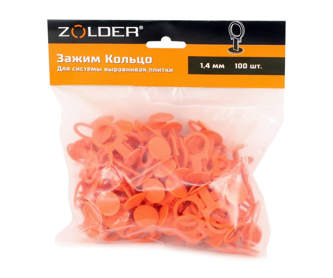 Зажим "кольцо" для системы выравнивания плитки Zolder Master 336854 1.4 мм (100 шт) /20