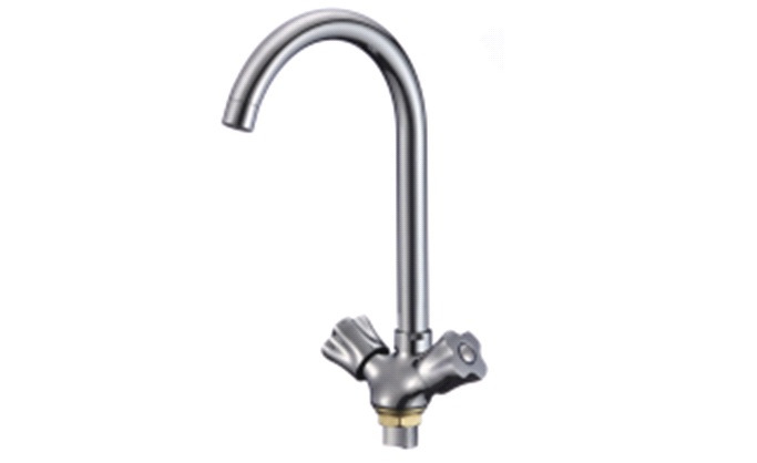 Смеситель для кухни RMS SL116-274F двухручков. высок. излив цинк хром /10