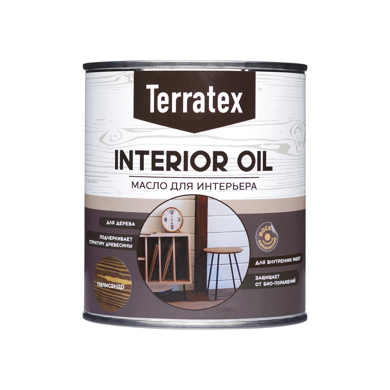 Масло для интерьера Terratex орех 0,75 л / 8