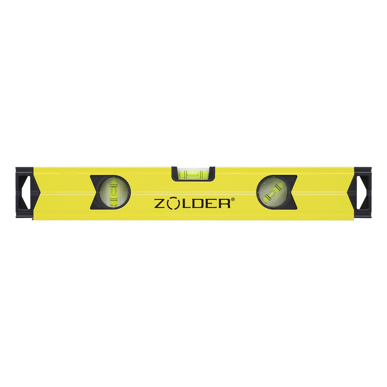 Алюминиевый магнитный уровень Zolder 345138 40 см с 3 глазками и 1 зеркальным /40