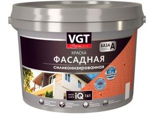 Краска фасадная ВГТ iQ161 силиконизированная база А 2 л / 3,1 кг / 4
