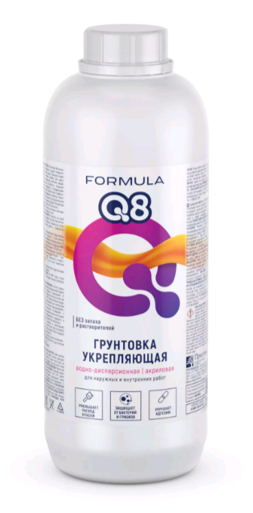 Грунтовка ВД Formula Q8 укрепляющая 1 л / 15