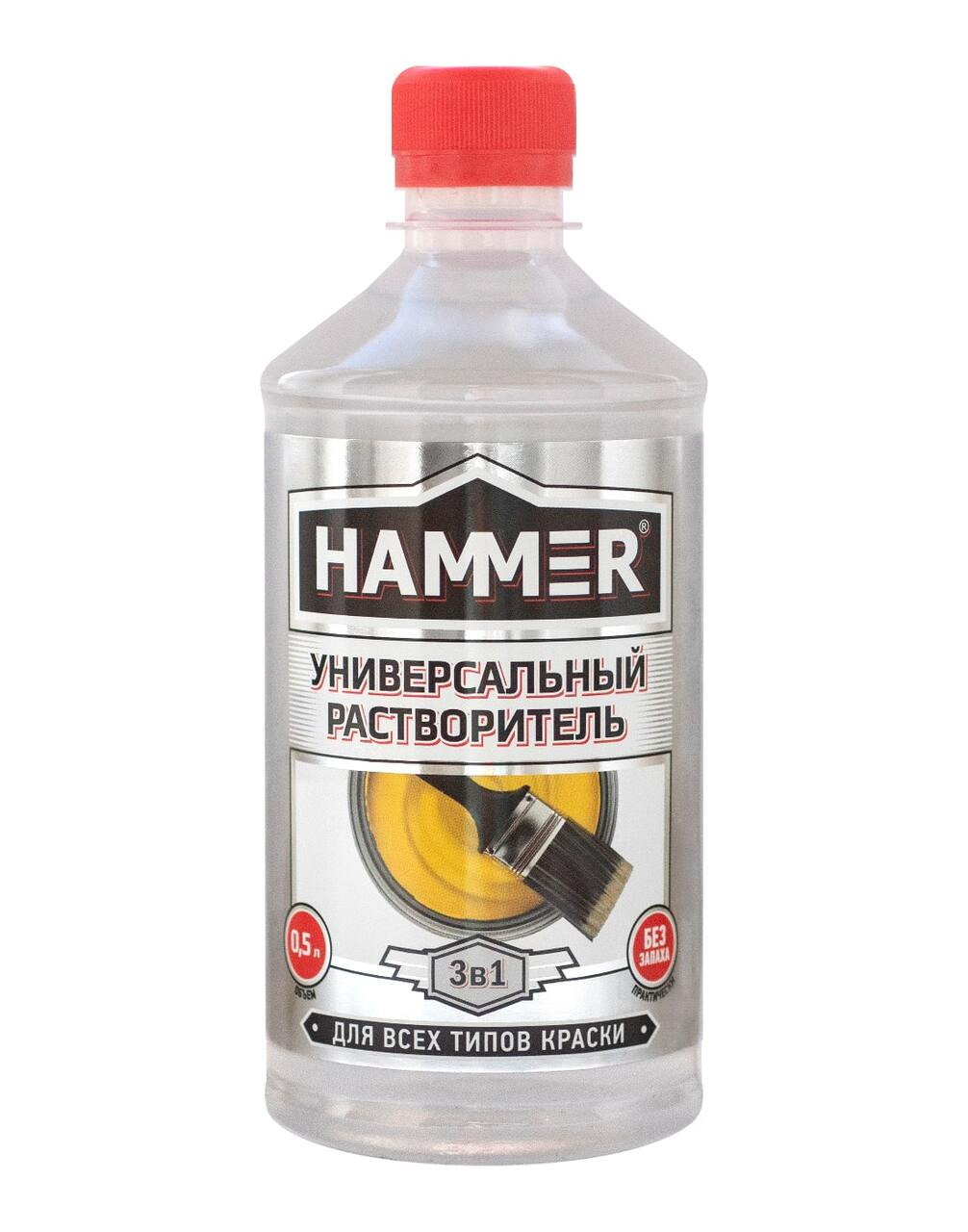 Растворитель-очиститель HAMMER универсальный 0,5 л / 12