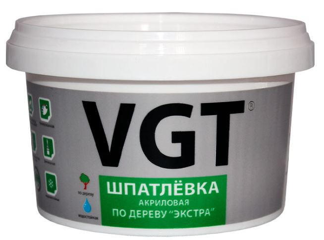 Шпатлевка по дереву акриловая ВГТ ЭКСТРА венге 1 кг / 6