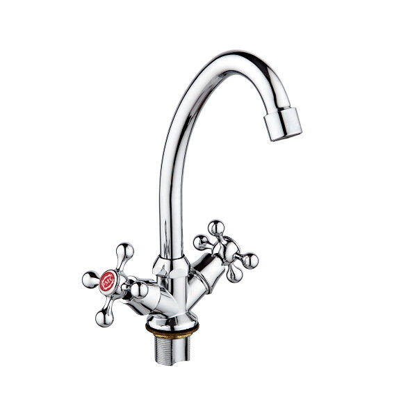 Смеситель для кухни RMS SL71-271F двухручков. высок. излив цинк хром /20