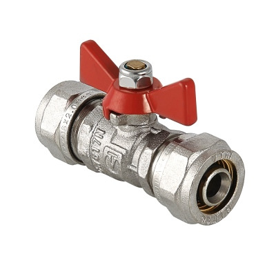 Кран шаровой обжим. Valtec VT.343.N.1616 Ø16 ц-ц, 12/192