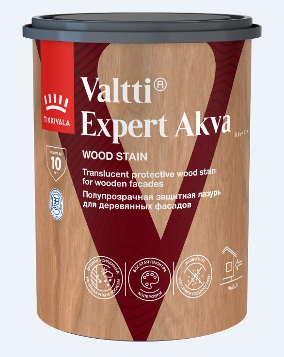 АнтисептикTikkurila Valtti Expert Akva бел. дуб 0,9 л / 6