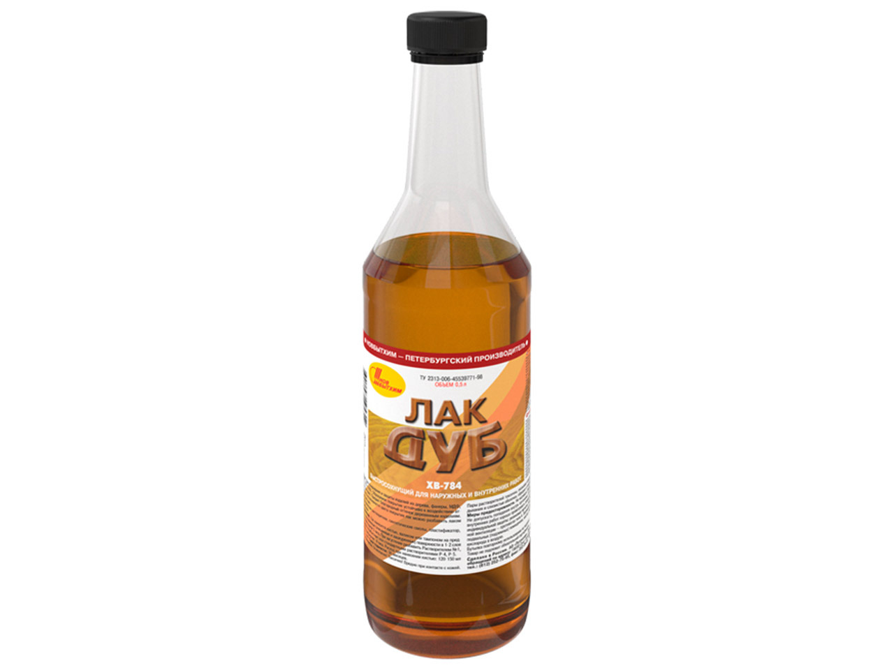 Лак ХВ-784 Новбытхим дуб глян. 0,5л / 12