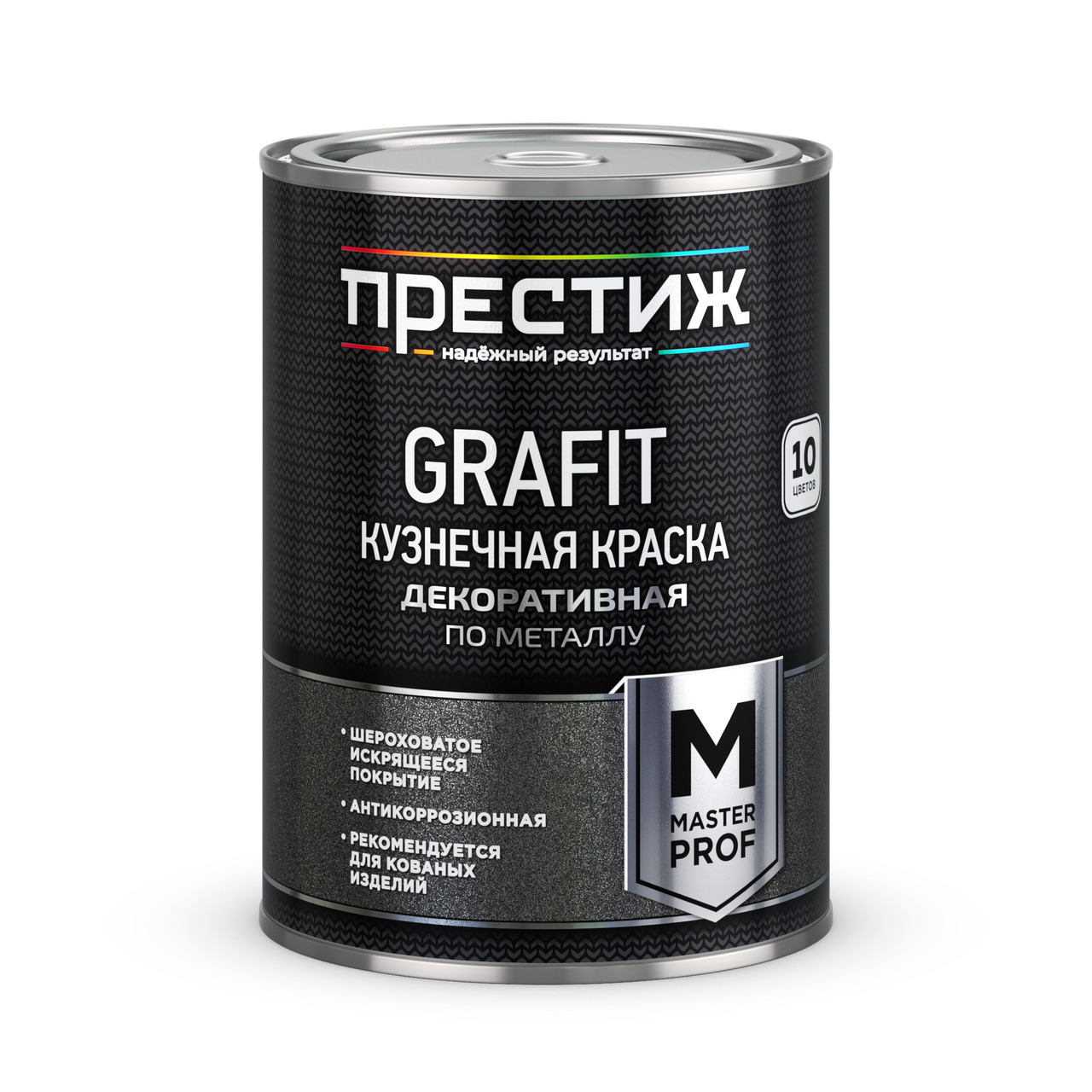 Краска кузнечная Престиж GRAFIT серебристая 0,9 кг / 6