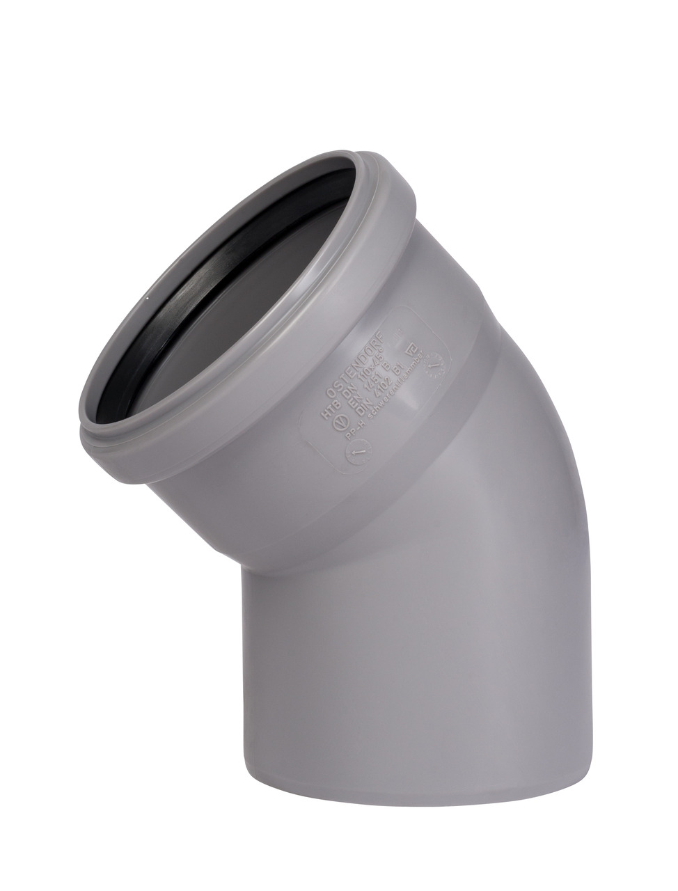 Отвод канализац. внутр. Ostendorf HTB 115120 Ø110 мм-45° полипропилен., 20/240