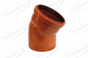 Отвод канализац. наруж. РТП 36656 Ø110 мм 30° полипропилен. /50