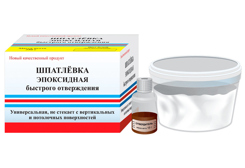 Шпатлевка ЭДП Дзержинск эпоксидная 250 г / 12