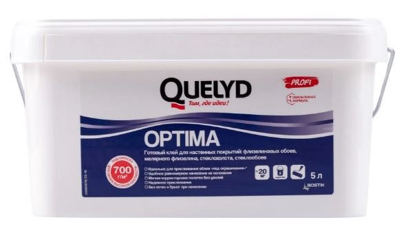 Клей для стеклообоев QUELYD OPTIMA 5 л / 1