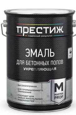 Эмаль для бетонных полов Престиж укрепляющая белая 20 кг / 1