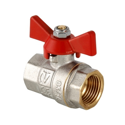 Кран шаровой Valtec Base VT.217.N.05 Ø3/4" в-в бабочка, 14/126