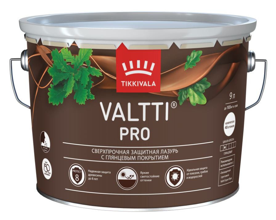Антисептик Tikkurila VALTTI PRO орегон с глян. покрытием 0,9 л / 6